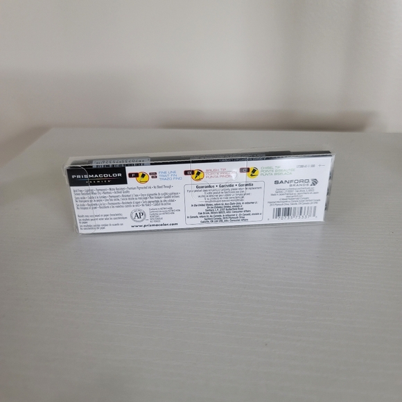 Prismacolor Premier IllustrationMarkers Assorted Tips Black 4 Count Fine Chisel - Picture 3 of 7